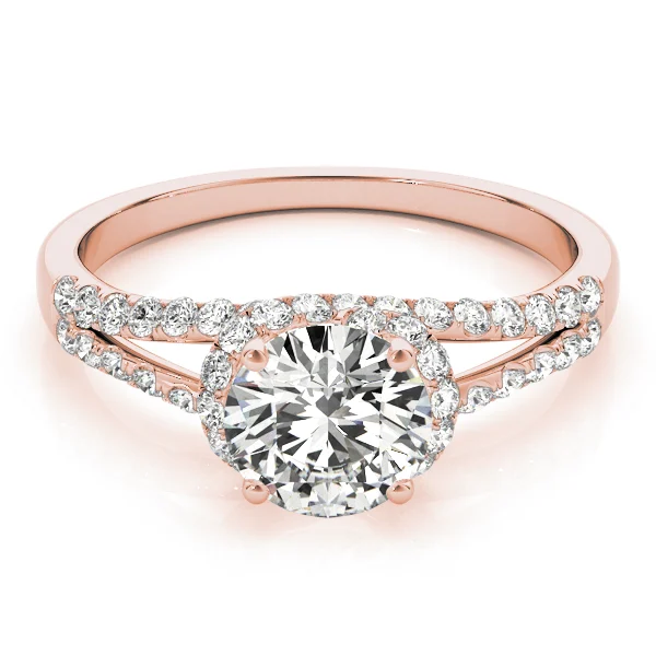 Multirow Split Shank Halo Engagement Rings - Image 11