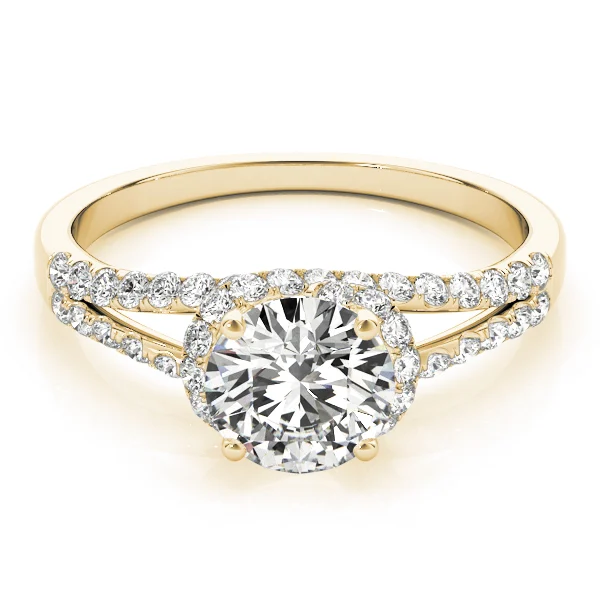 Multirow Split Shank Halo Engagement Rings - Image 7