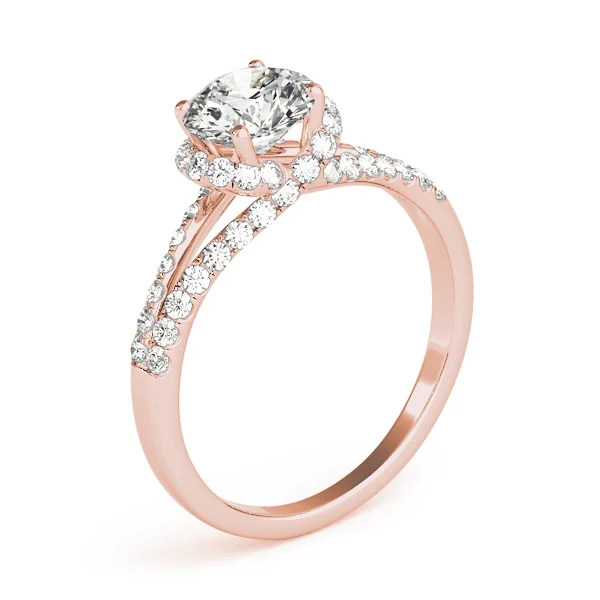 Multirow Split Shank Halo Engagement Rings - Image 12