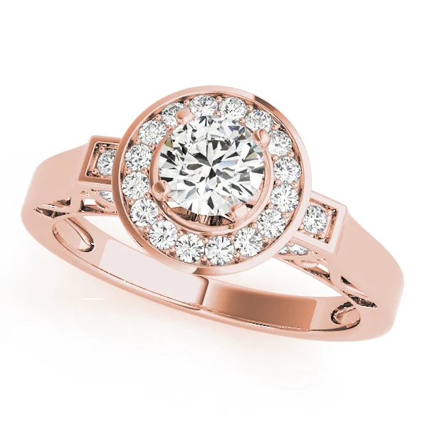 ENGAGEMENT RINGS HALO ROUND - Image 9