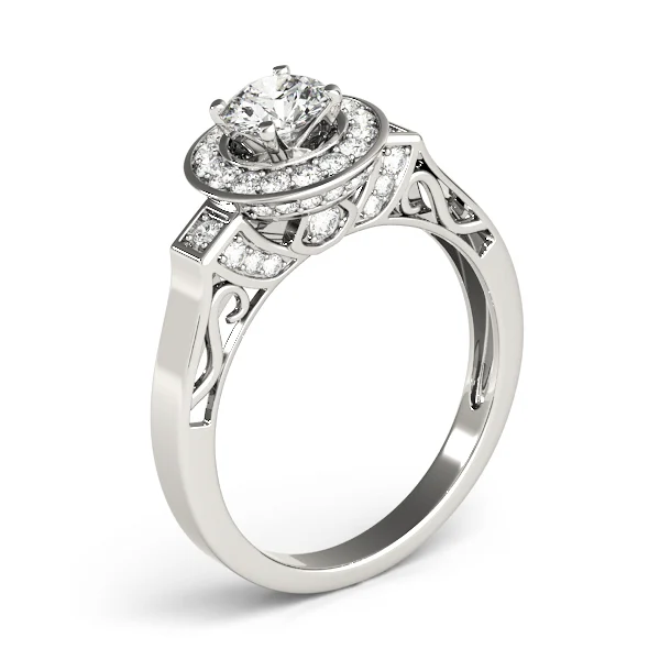 ENGAGEMENT RINGS HALO ROUND - Image 4