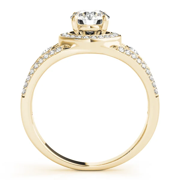 Vintage Inspired Halo Round Engagement Ring - Image 6