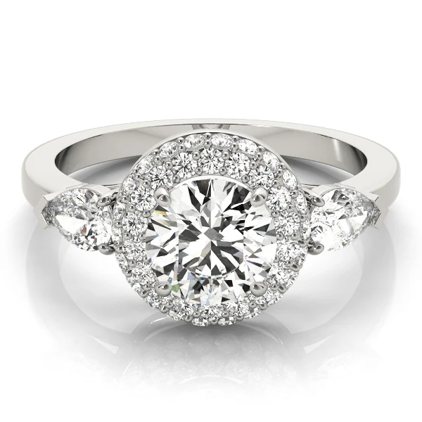 ENGAGEMENT RINGS HALO ROUND - Image 3