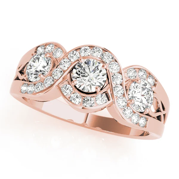 Infinity Twisted Channel Set Engagement Rings - Image 9