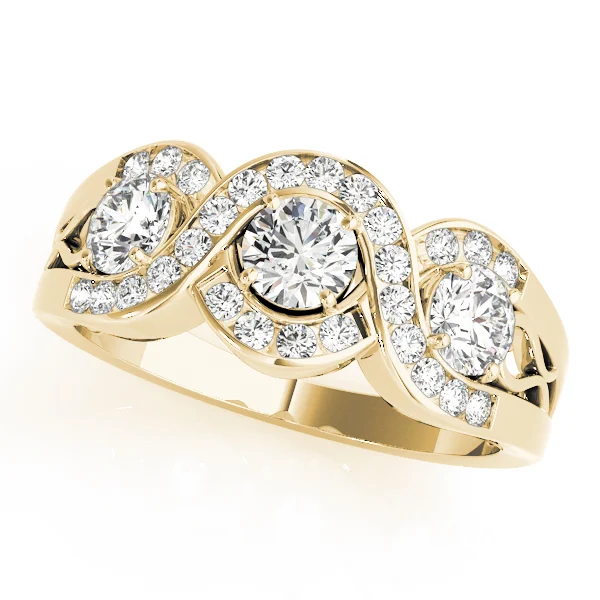Infinity Twisted Channel Set Engagement Rings - Image 5