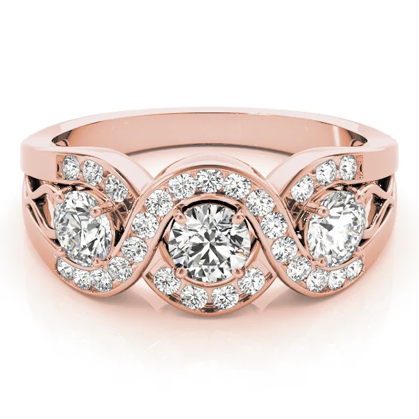 Infinity Twisted Channel Set Engagement Rings - Image 11