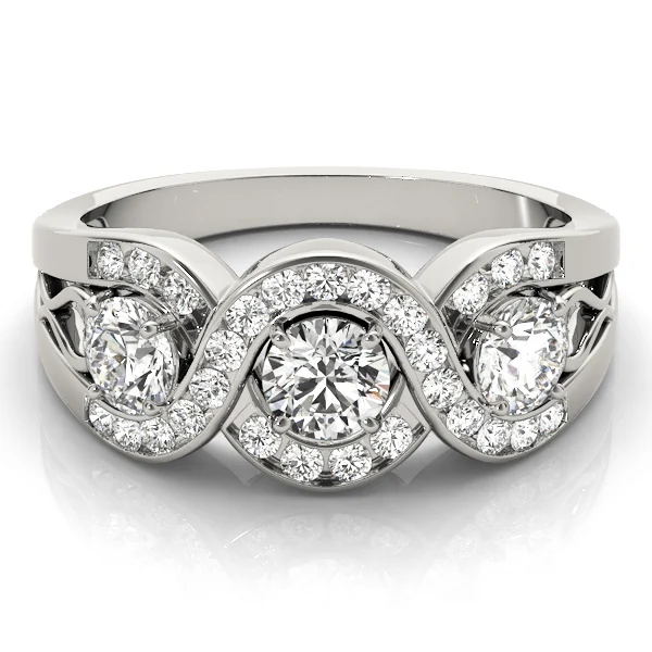 Infinity Twisted Channel Set Engagement Rings - Image 3