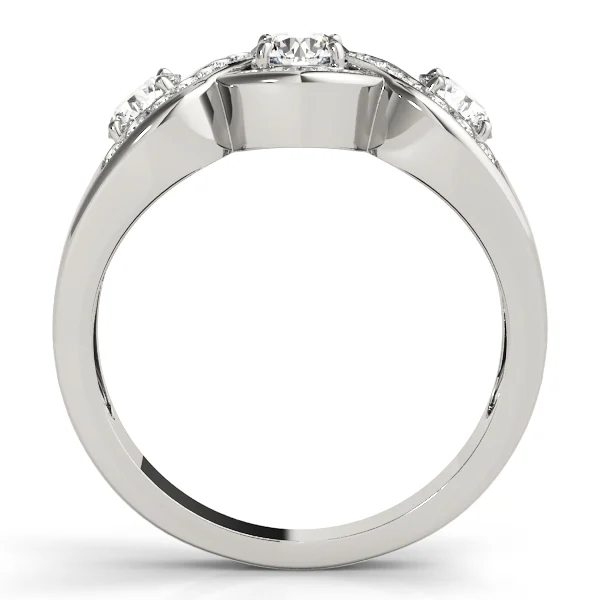 Infinity Twisted Channel Set Engagement Rings - Image 2