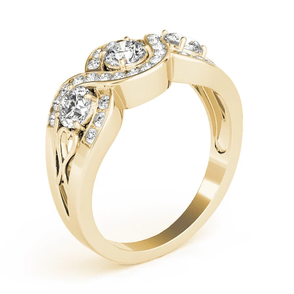 Infinity Twisted Channel Set Engagement Rings - Image 8