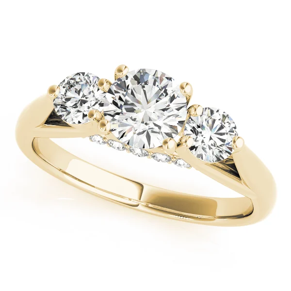 ENGAGEMENT RINGS 3 STONE ROUND - Image 5