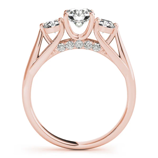 ENGAGEMENT RINGS 3 STONE ROUND - Image 10