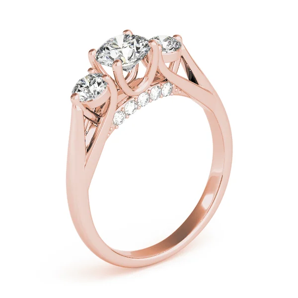ENGAGEMENT RINGS 3 STONE ROUND - Image 12