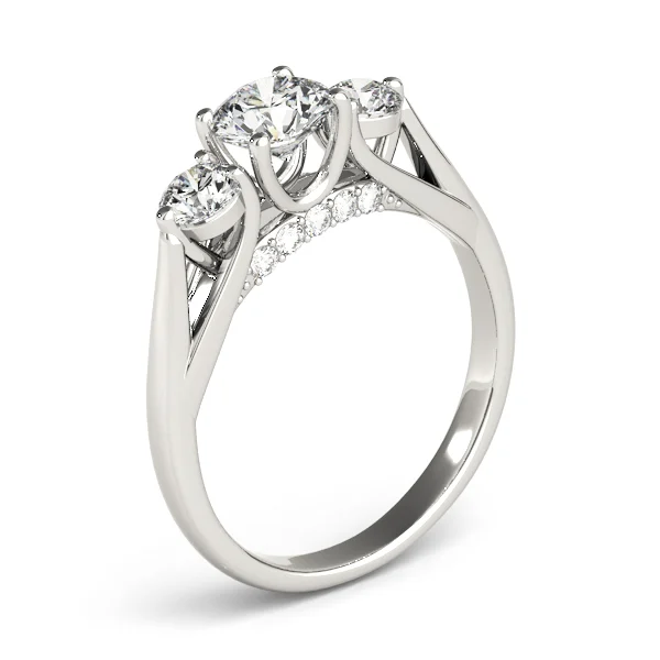 ENGAGEMENT RINGS 3 STONE ROUND - Image 4