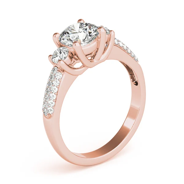 ENGAGEMENT RINGS 3 STONE ROUND - Image 12