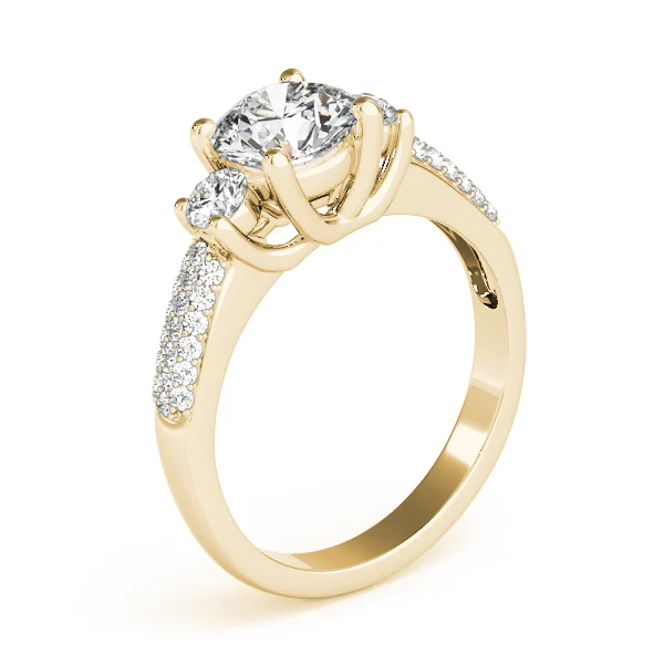 ENGAGEMENT RINGS 3 STONE ROUND - Image 8