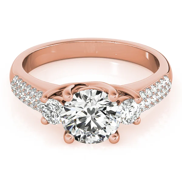 ENGAGEMENT RINGS 3 STONE ROUND - Image 11