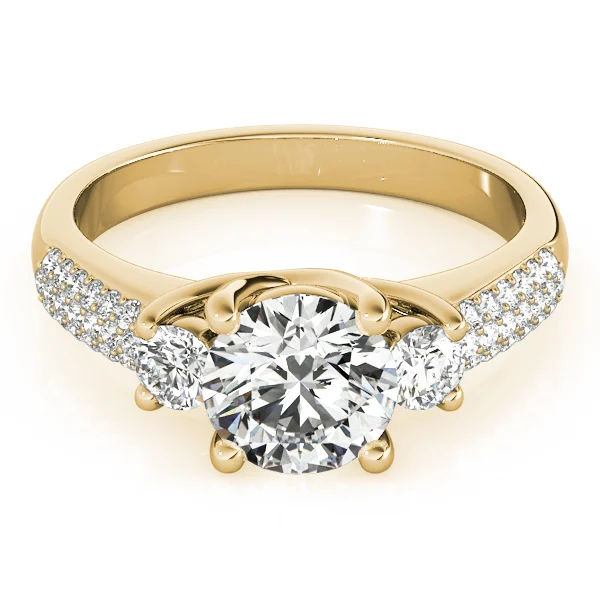 ENGAGEMENT RINGS 3 STONE ROUND - Image 7