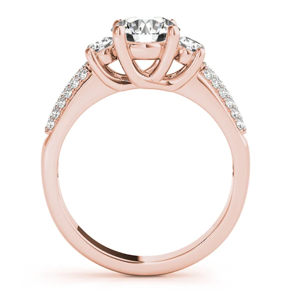 ENGAGEMENT RINGS 3 STONE ROUND - Image 10