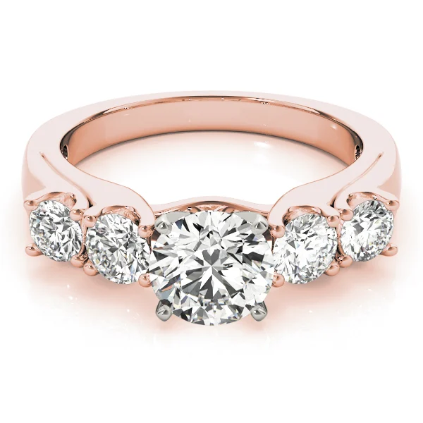 5-Stone Single Row Prong Set Engagement Ring - Image 11