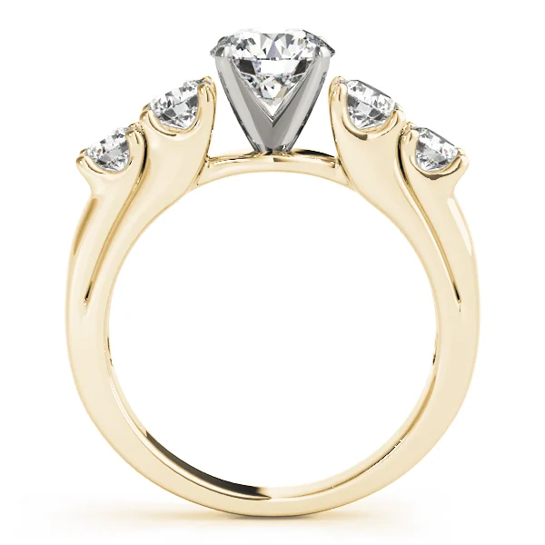 5-Stone Single Row Prong Set Engagement Ring - Image 6