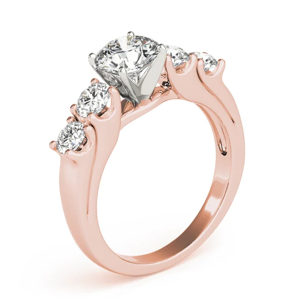5-Stone Single Row Prong Set Engagement Ring - Image 12