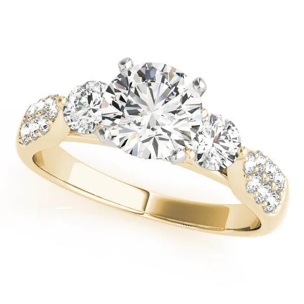 ENGAGEMENT RINGS 3 STONE ROUND - Image 5