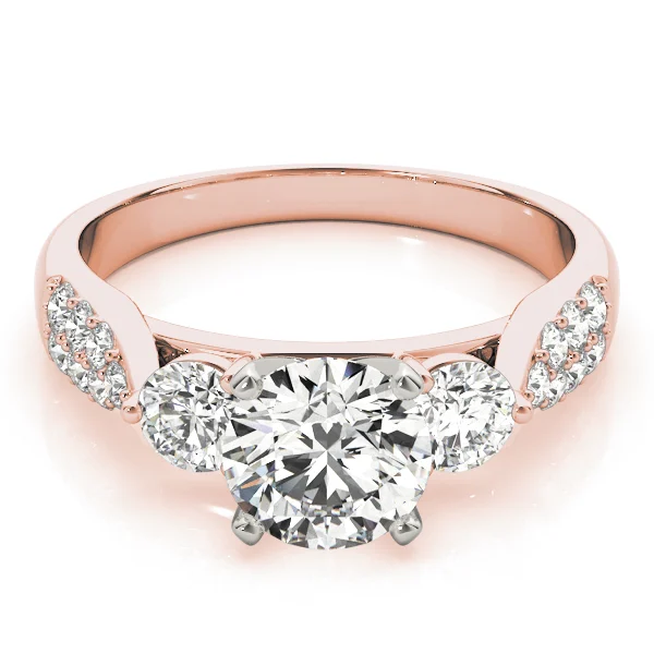 ENGAGEMENT RINGS 3 STONE ROUND - Image 11