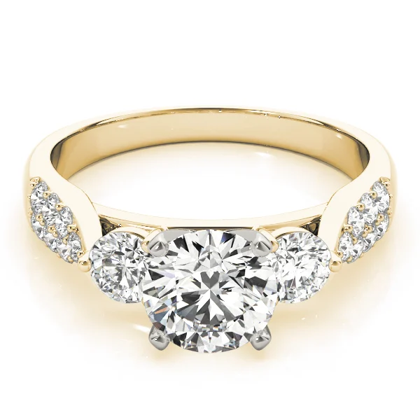 ENGAGEMENT RINGS 3 STONE ROUND - Image 7