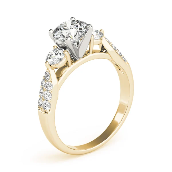 ENGAGEMENT RINGS 3 STONE ROUND - Image 8