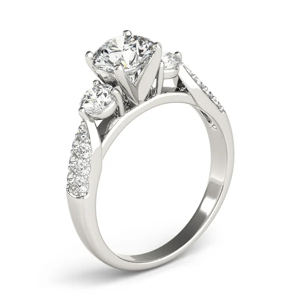 ENGAGEMENT RINGS 3 STONE ROUND - Image 4