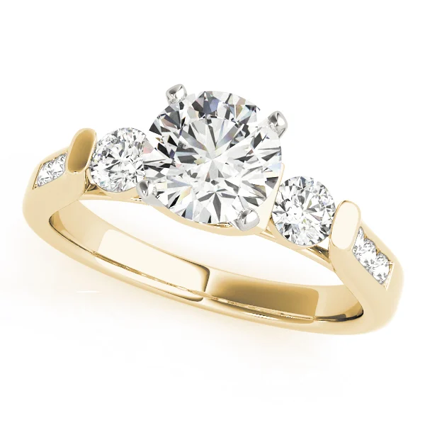 ENGAGEMENT RINGS 3 STONE ROUND - Image 5