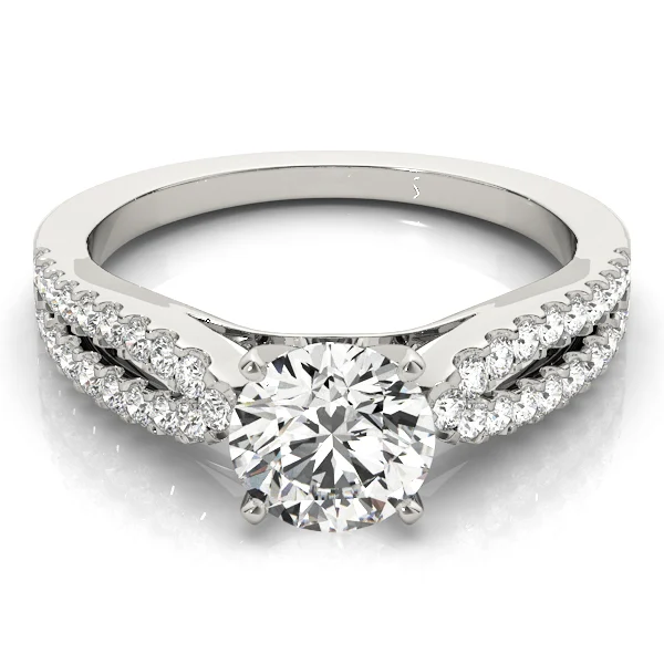 Split Band Cathedral Engagement Ring - Image 3