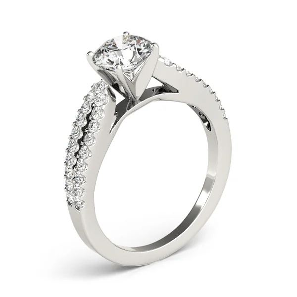 Split Band Cathedral Engagement Ring - Image 4