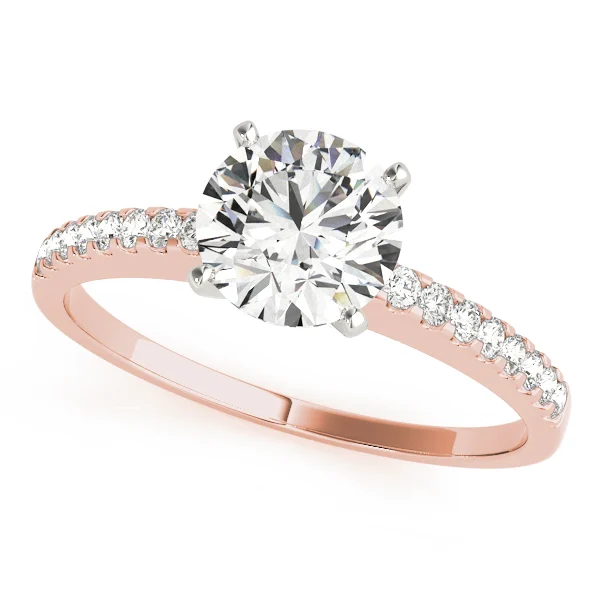 Single Row Prong Set Engagement Ring - Image 9