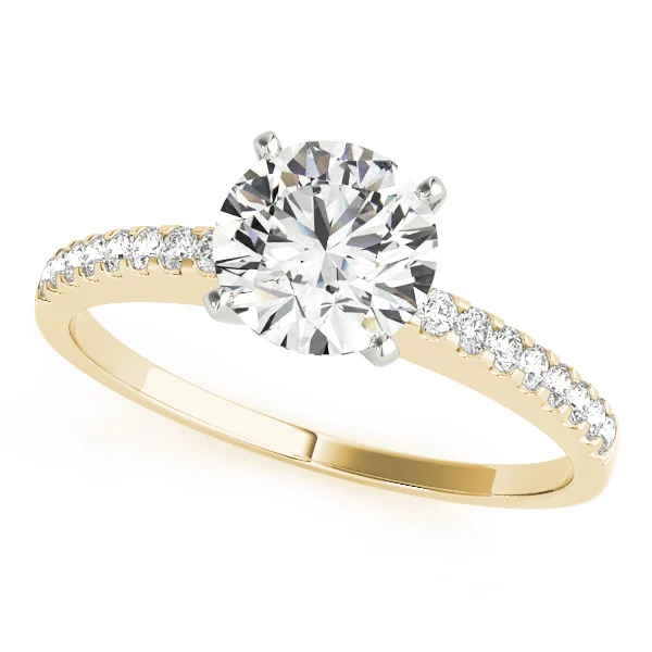 Single Row Prong Set Engagement Ring - Image 5