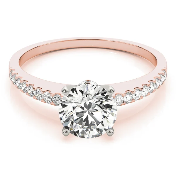 Single Row Prong Set Engagement Ring - Image 11