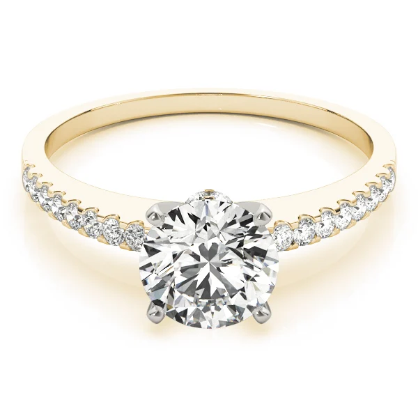 Single Row Prong Set Engagement Ring - Image 7