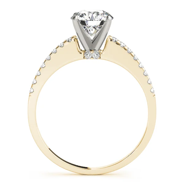 Single Row Prong Set Engagement Ring - Image 6