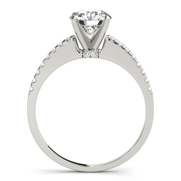 Single Row Prong Set Engagement Ring - Image 2
