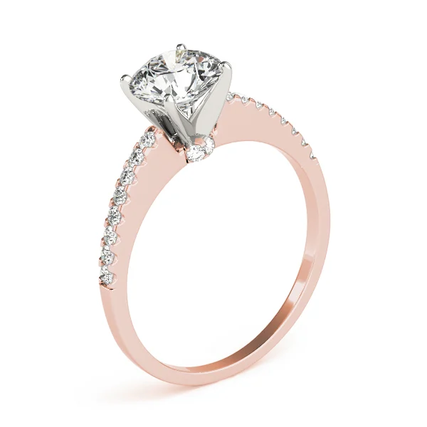 Single Row Prong Set Engagement Ring - Image 12