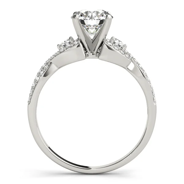 Bypass Multirow Twisted Engagement Ring - Image 2