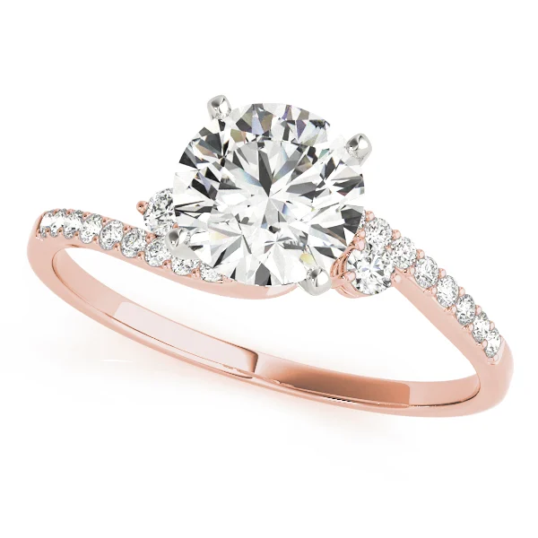 Bypass Single Row Engagement Ring - Image 9
