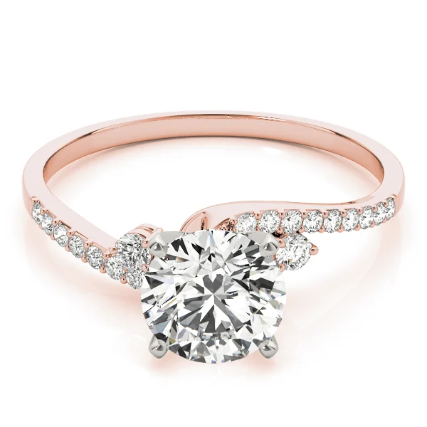 Bypass Single Row Engagement Ring - Image 11