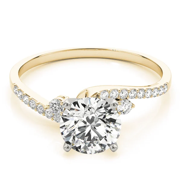 Bypass Single Row Engagement Ring - Image 7