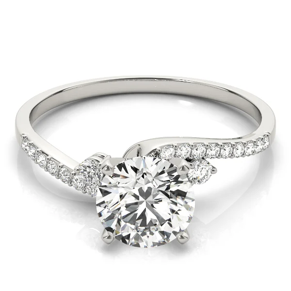 Bypass Single Row Engagement Ring - Image 3