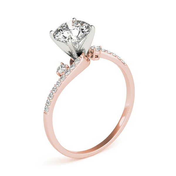 Bypass Single Row Engagement Ring - Image 12
