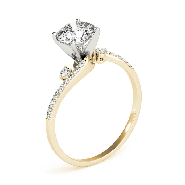 Bypass Single Row Engagement Ring - Image 8