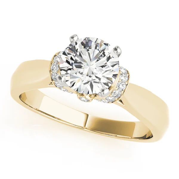 Accented Solitaire Engagement Ring - Image 5