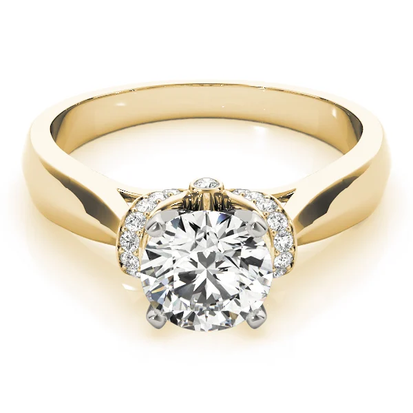 Accented Solitaire Engagement Ring - Image 7