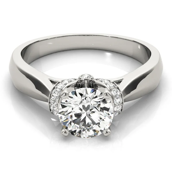 Accented Solitaire Engagement Ring - Image 3